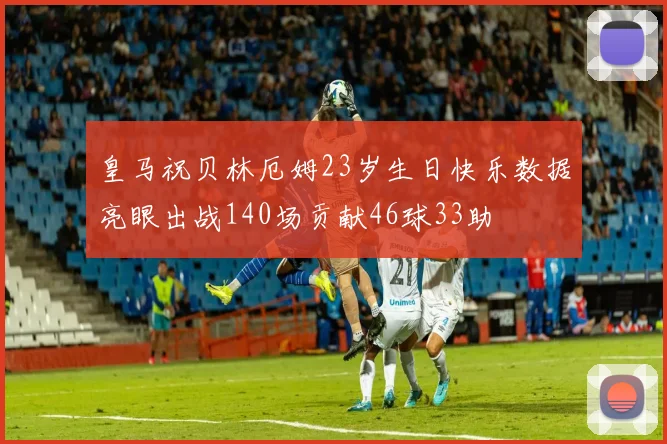 皇马祝贝林厄姆23岁生日快乐数据亮眼出战140场贡献46球33助